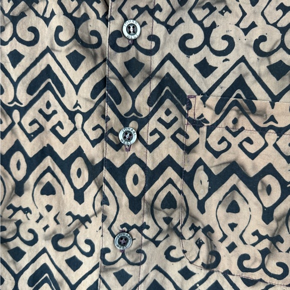 Johari West Short Sleeve Tie Die Hawaiian Button Up Shirt XL‎ - Picture 4 of 12